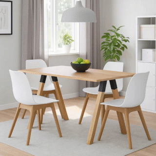 AKCENTAS – medžio masyvo stalas