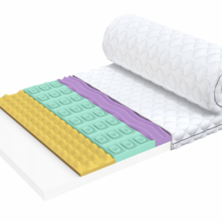 Antčiužinis ORCHIDĖJA (storis : 9 cm, kietumas : H3 vidutinio kietumo)