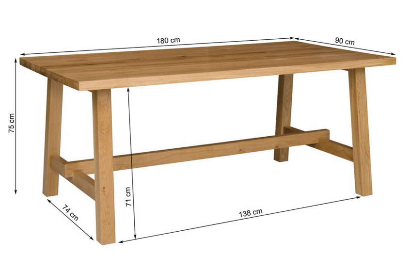 FORMA - skandinaviško stiliaus medžio masyvo stalas - Image 4