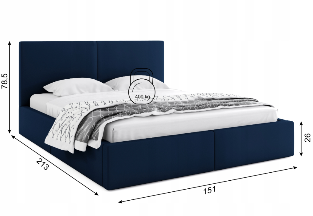 Lova MODERNUMAS 140 x 200 cm - Image 4