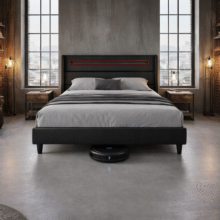 Lova VAKARAS su LED apšvietimu