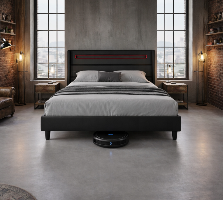 Lova VAKARAS su LED apšvietimu